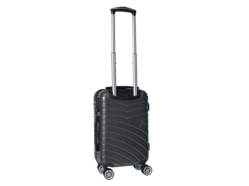 MALA DE CABINE RÍGIDO AIRPORT CINZENTO 8 RODAS 55CM