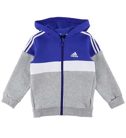 adidas Performance Sweats?t - I 3S TIB FL TS - Blå/Gr?/Hvid
