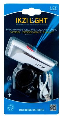 IKZI Lampe frontale Goodnight usb 10 lux cintre guidon