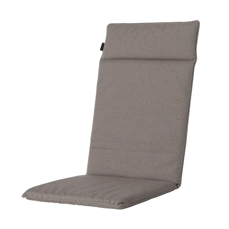 Madison - Tuinstoelkussen Hoge Rug Manchester taupe - Ca. 120x50 cm - Set van 4