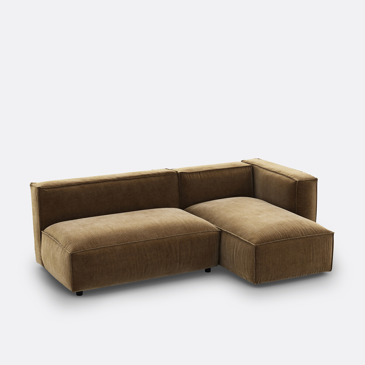 LA REDOUTE INTERIEURS<br>Sofá modular em veludo vintage canelado, Seven