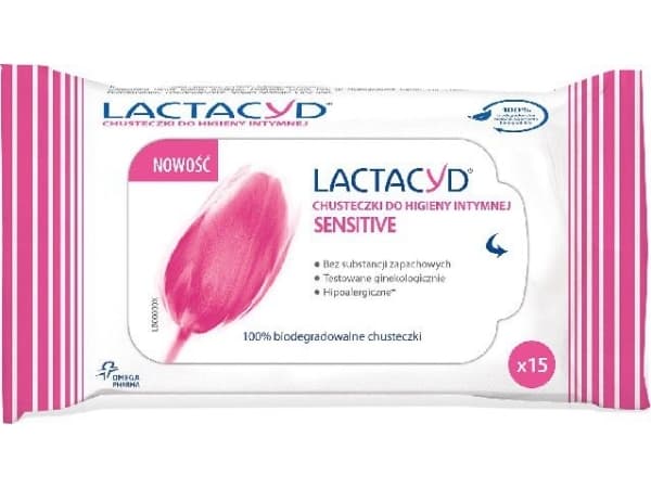 LACTACYD Sensitive intimate hygiene wipes 15pcs &amp