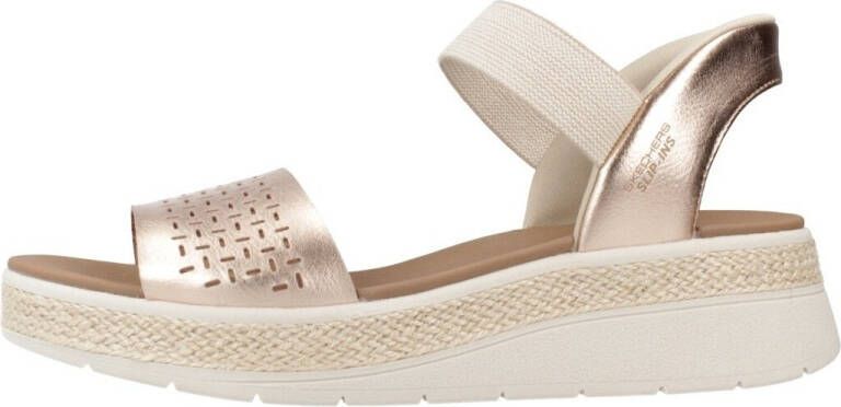 Skechers Slip-ins Bobs Sun Ray Step Aside Dames Sandalen Goud