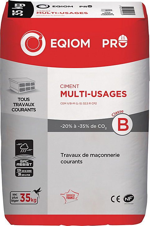 Ciment Multi-usages Eqiom CEM II 32,5R CE NF 35kg