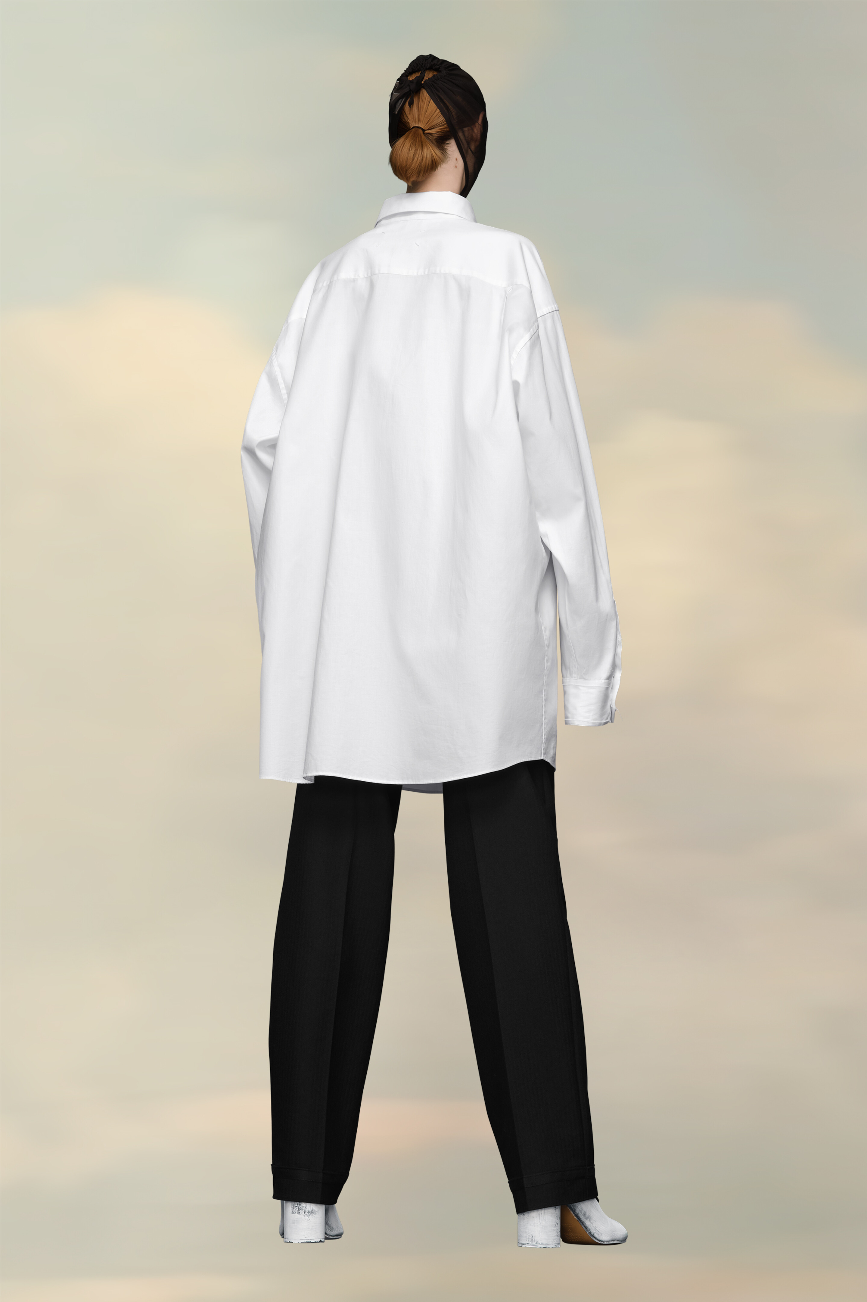 Chemise Oxford en coton bio Blanc