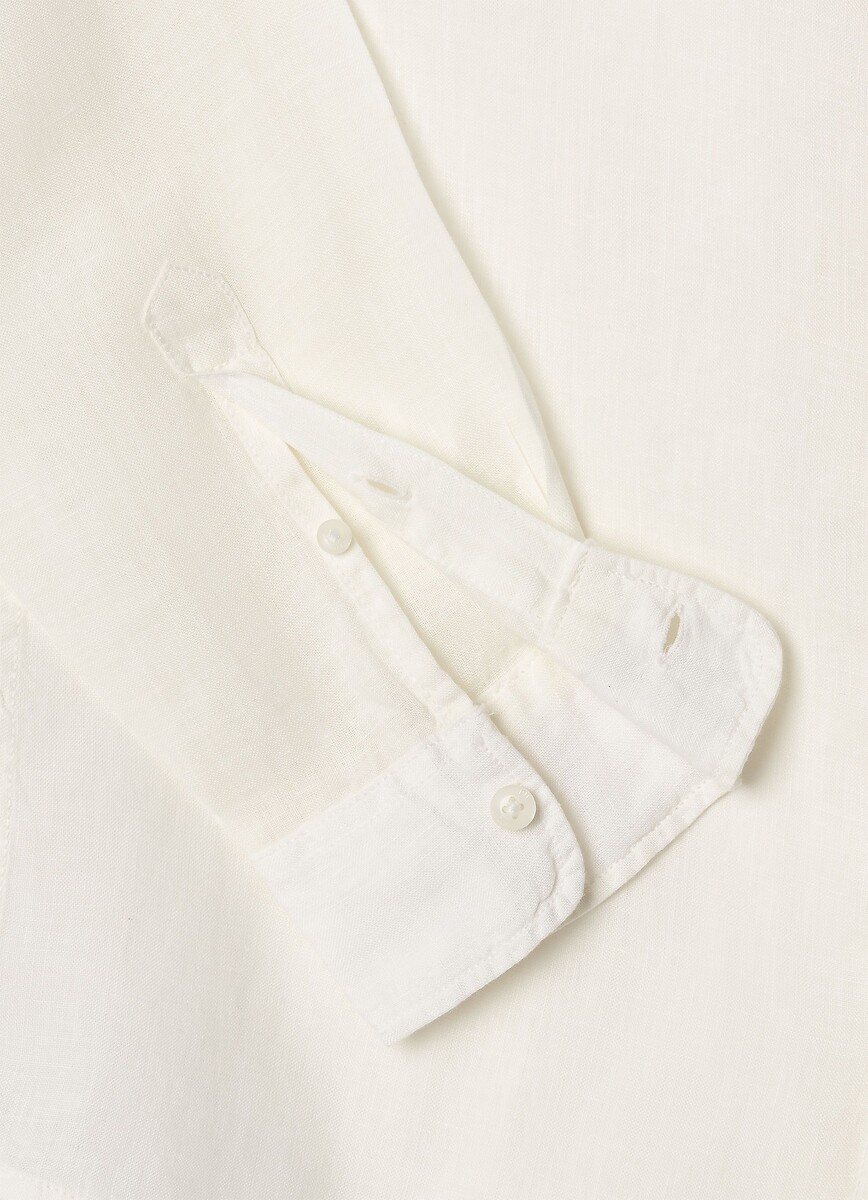 PEPE JEANS<br>Camisa de linho de corte reto