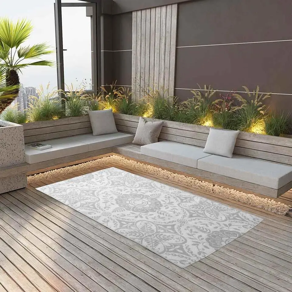 vidaXL - Tuinkleed - Grijs - Polyetheen - 160 x 230 cm