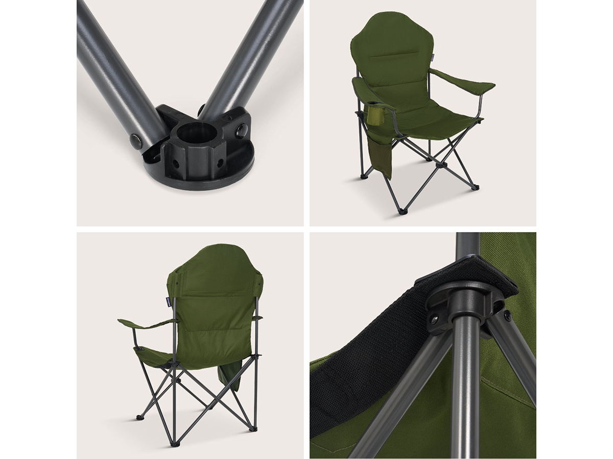 TRVLMORE Small Plus Green vouwstoel - Set van 2