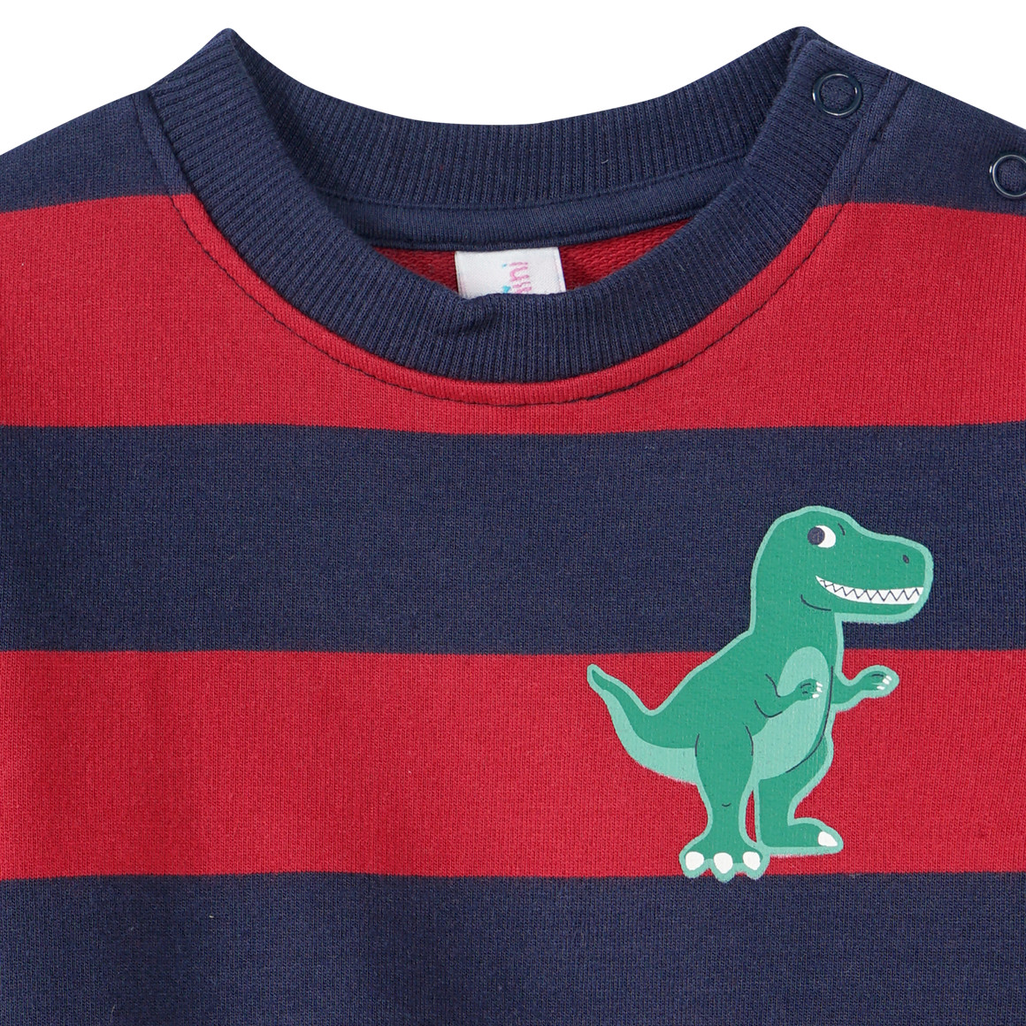 Topomini Baby Sweatshirt mit Streifen dunkelrot / dunkelblau