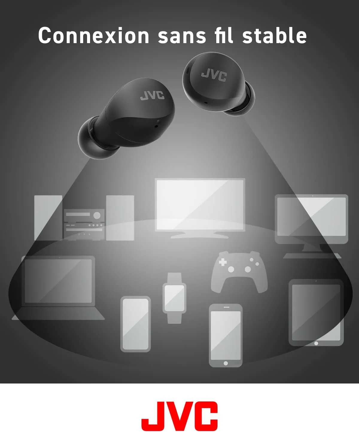 JVC HA-A6T Noir Écouteurs True Wireless