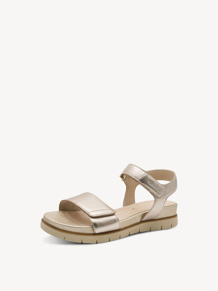 Leren Sandaaltje - metallic