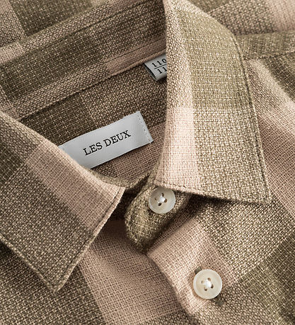 Les Deux Hemd - Hank - Olive Nacht/Light Desert Sand