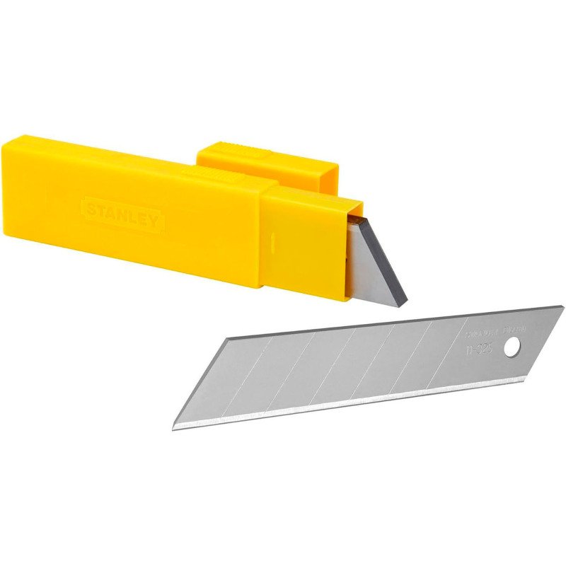 Lame de cutter Stanley 25 mm, L 110 mm - étui distributeur de 10 lames