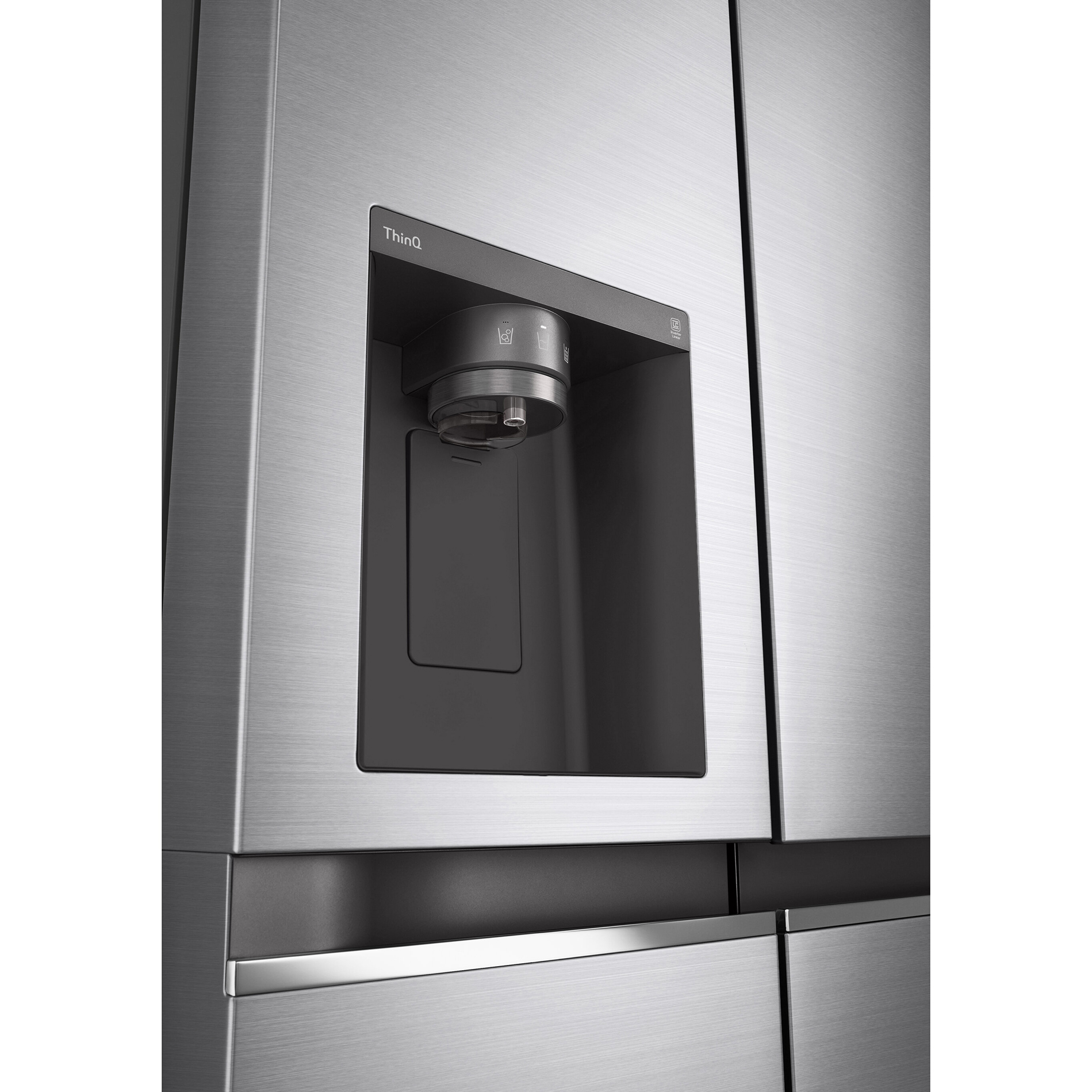 LG Side-by-Side-Kühlschrank GSLV71PZTD - Platinum Silver - E
