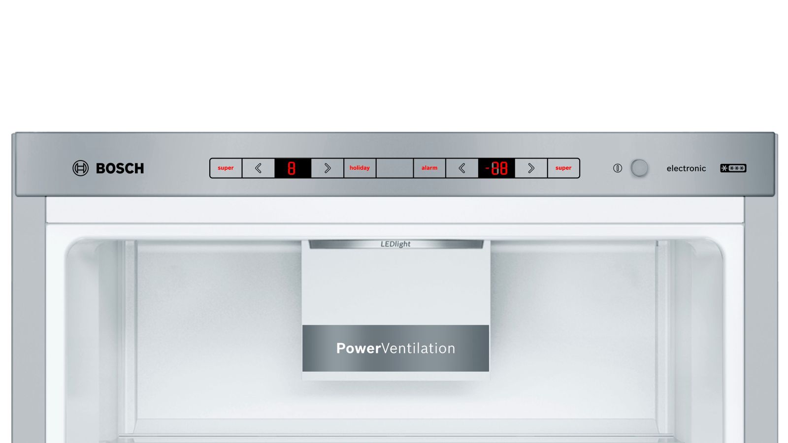 BOSCH Kühl-Gefrierkombination KGE398IBP - Edelstahl - B
