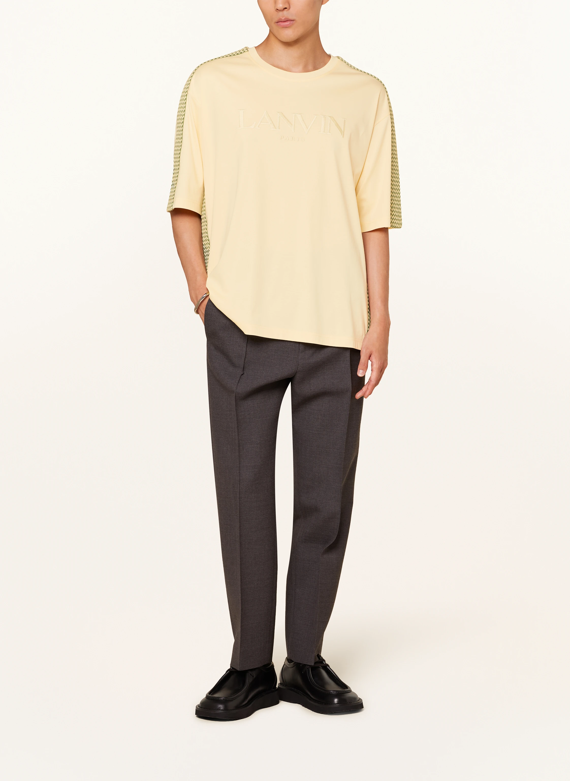 LANVIN Oversized-Shirt mit Galonstreifen
