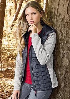 KANUMERA - VESTE TRICOTEE HYBRID FEMME