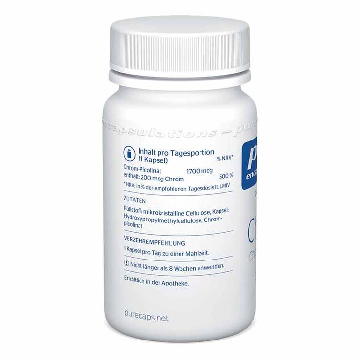 Pure Encapsulations Chrom Chrompicolinat 200 µg Kapseln, 60 St