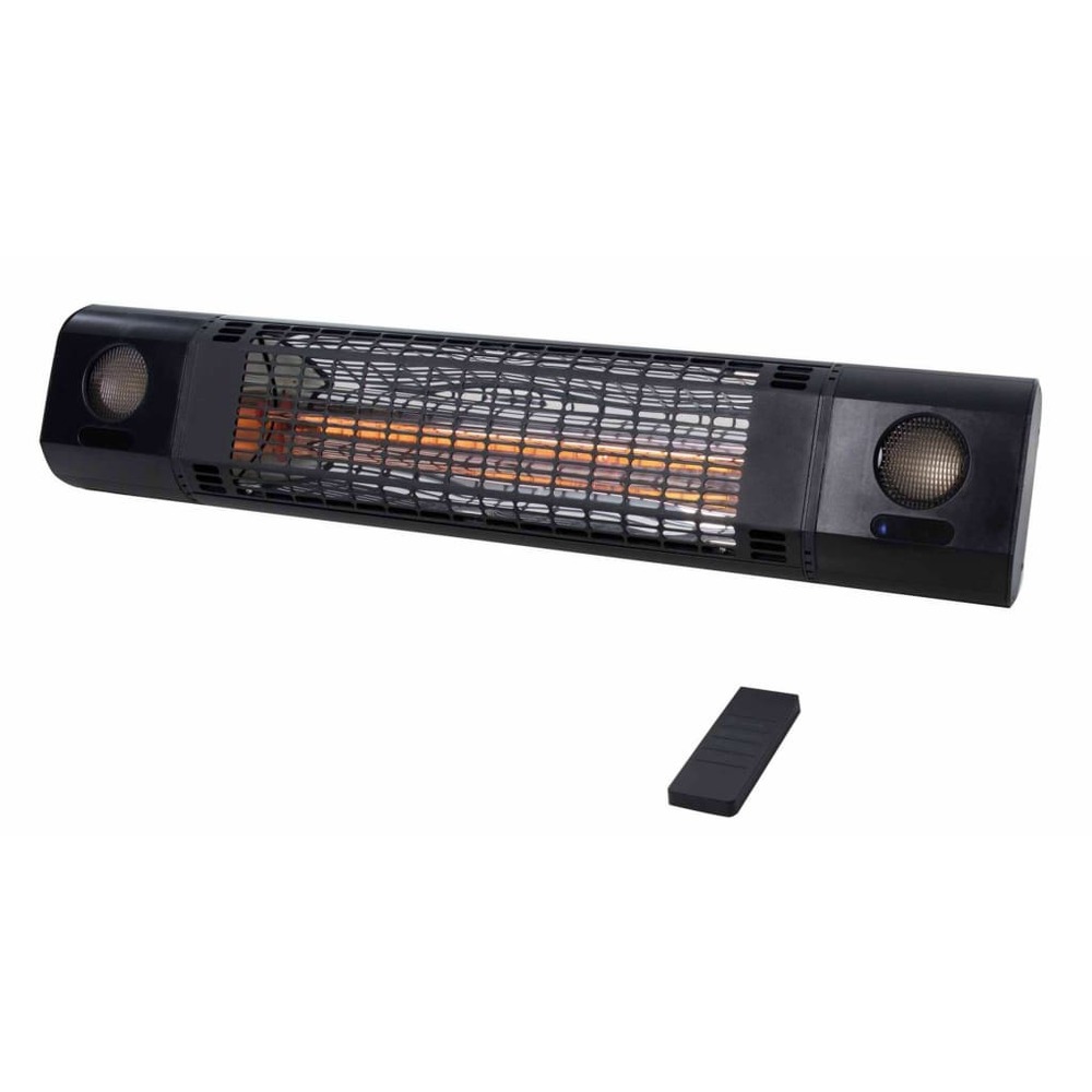 Chauffage mural sun and sound 2000 w rosé de couche noir