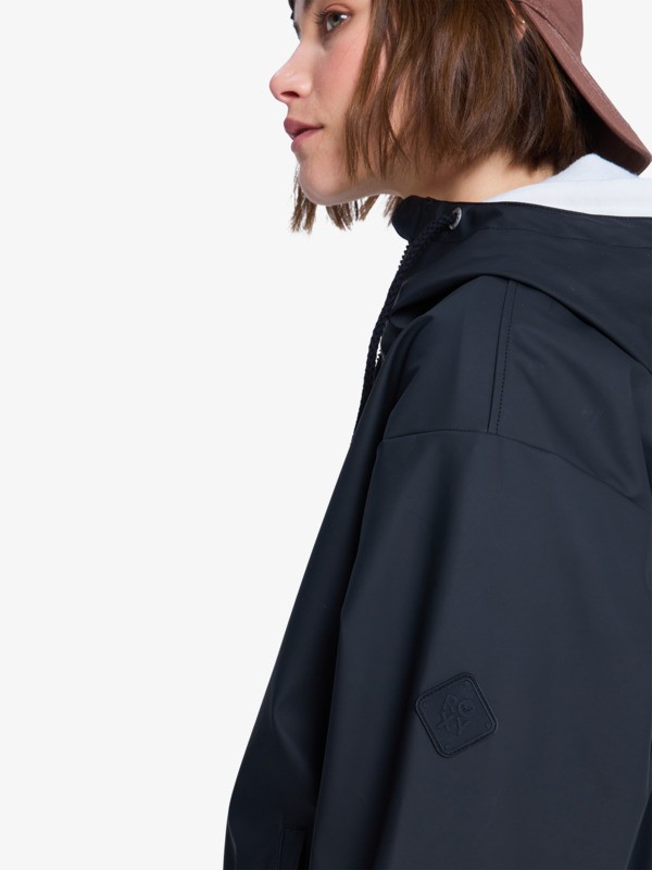 Wait For Me Light Veste imperméable à capuche Noir Femme