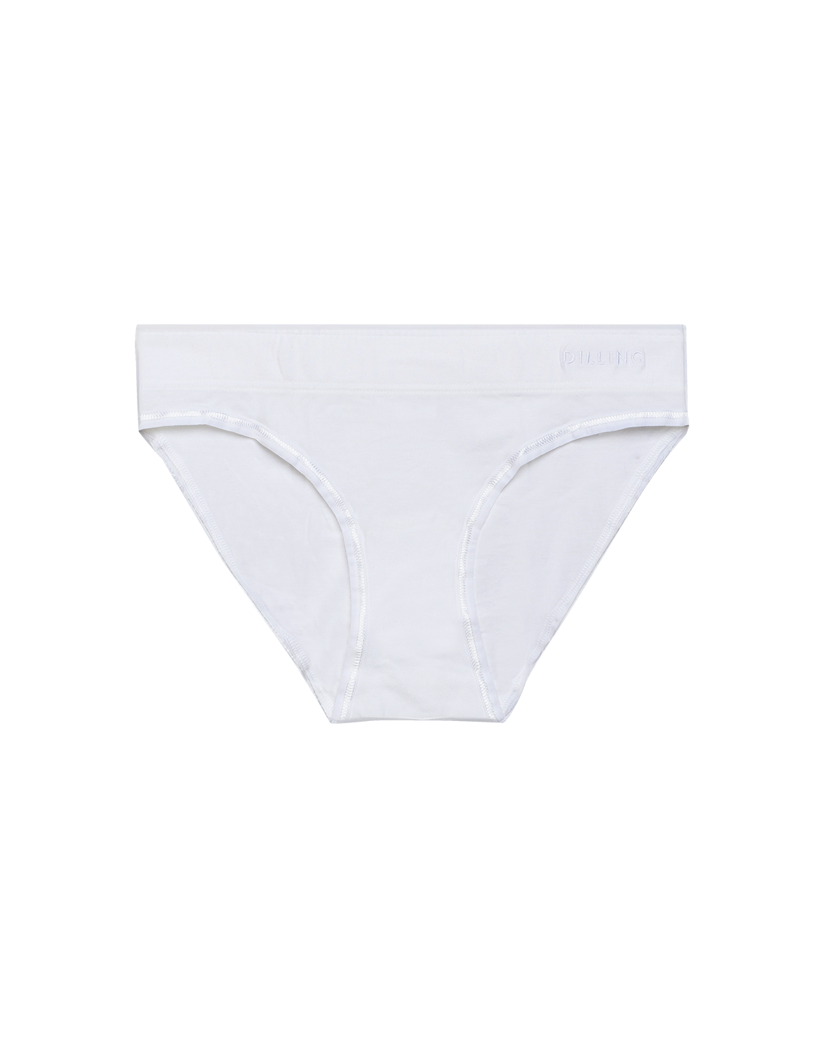 Midi-slips van katoen voor dames in Wit