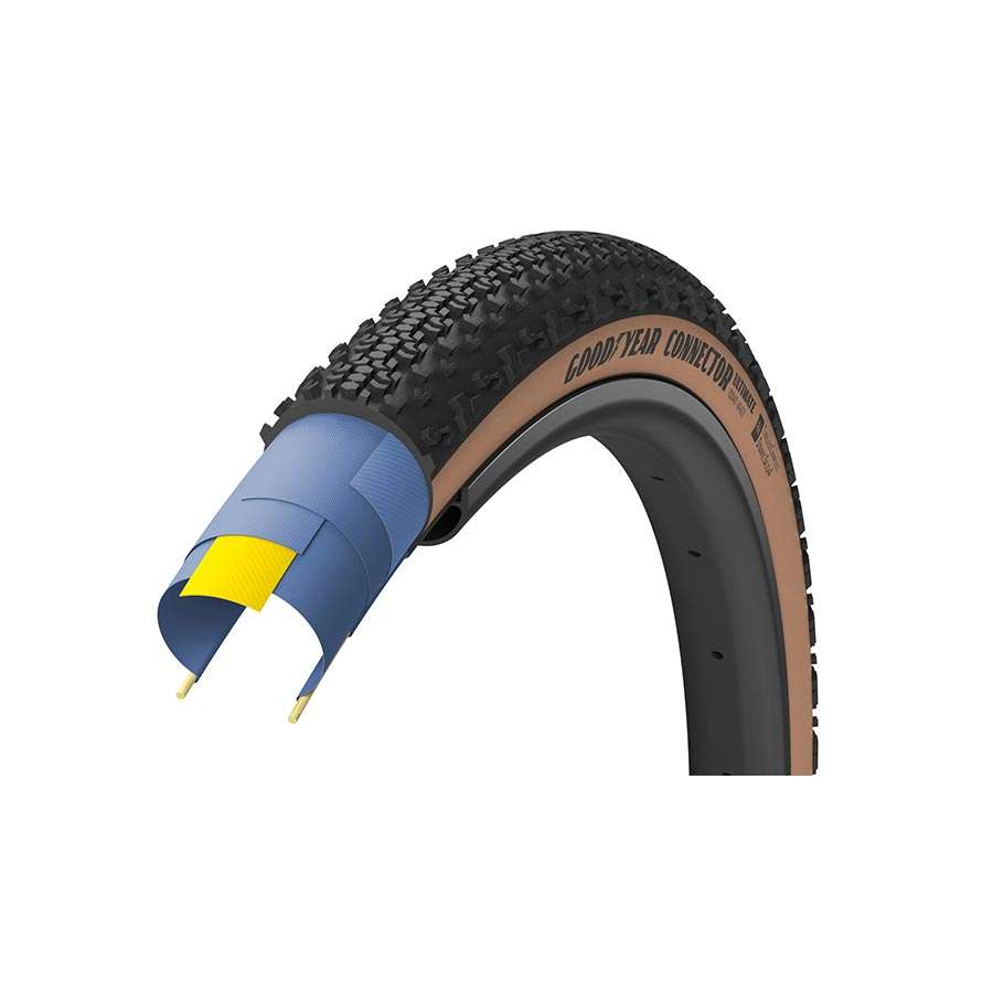 Goodyear Connector Ultimate Tubeless Complete TLR Gravel Vouwband Zwart/Skinwal
