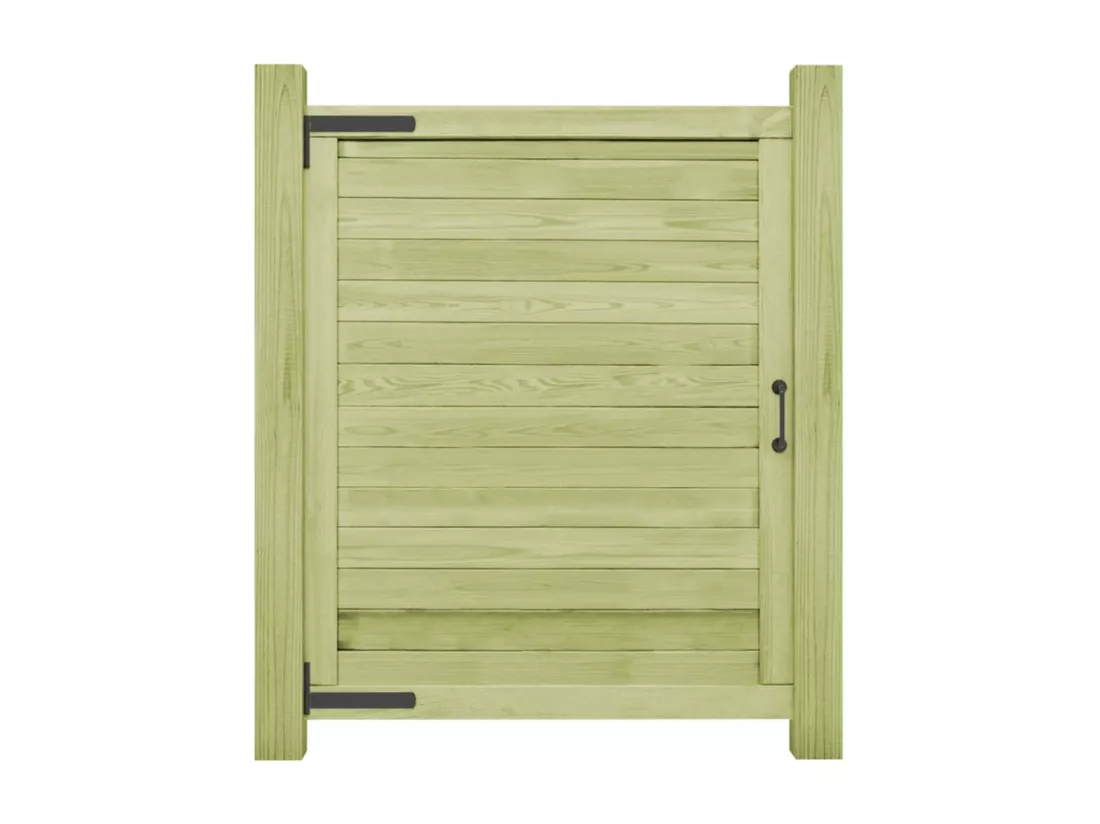Portail de jardin Bois de pin imprégné 125x100 cm