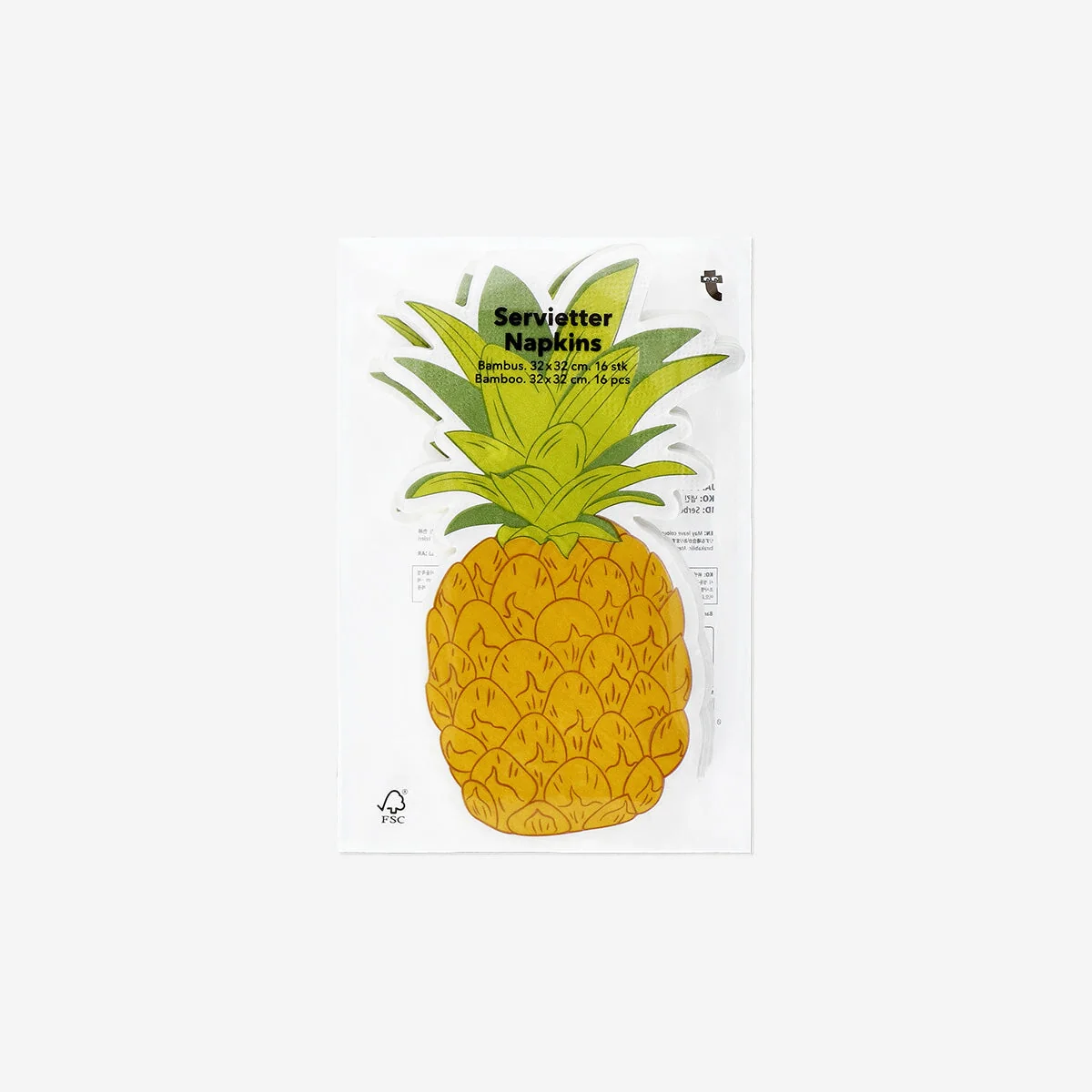 Ananas-servietter - 16 stk.