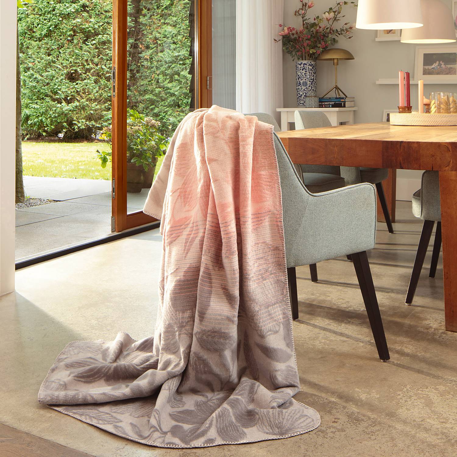 Biederlack Jacquard Wohndecke 