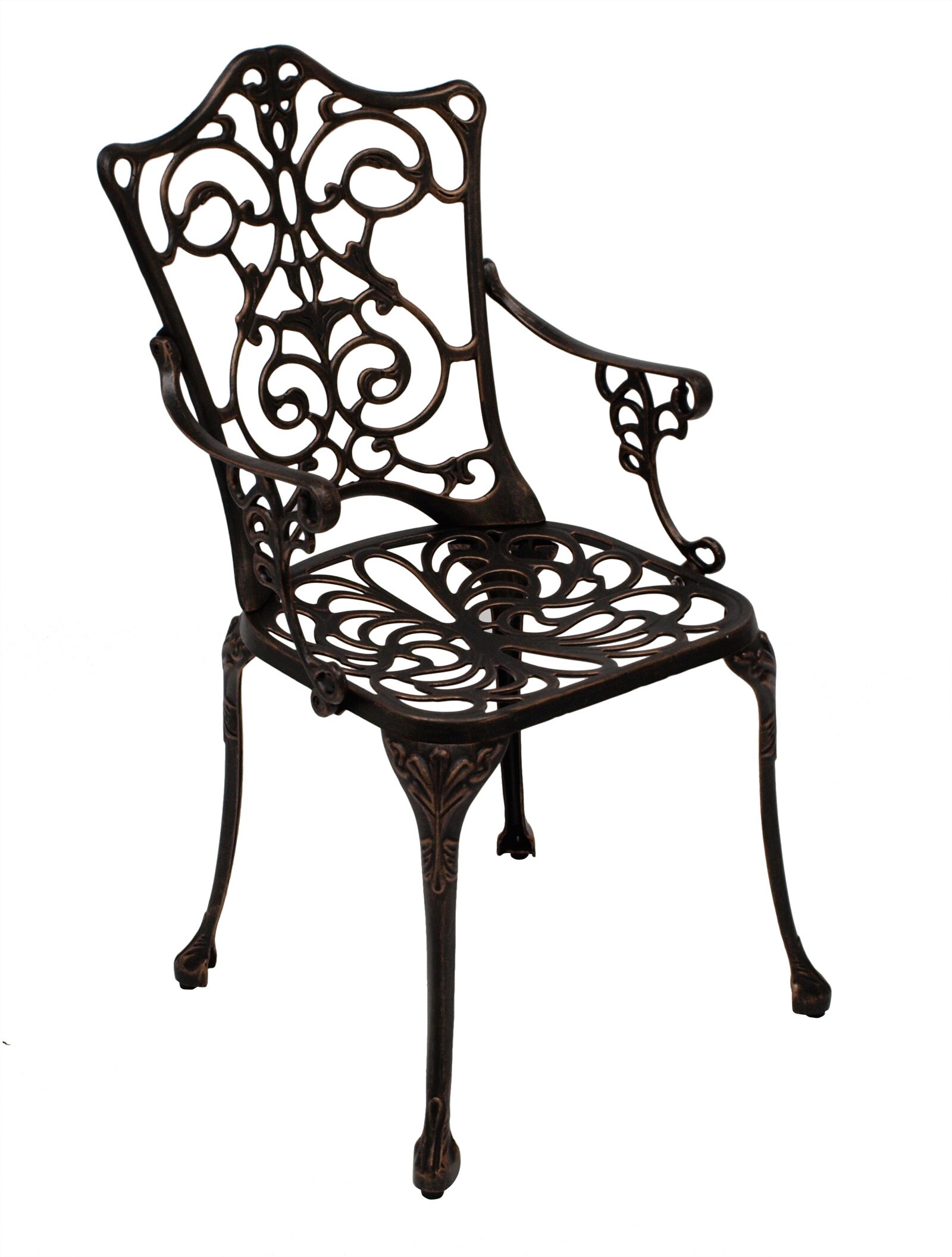 DEGAMO Bistroset Jugendstil 5-teilig, Aluguss bronze antik