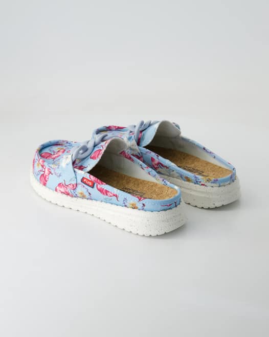 Fusion Ella chain calla Pantoletten in Blau