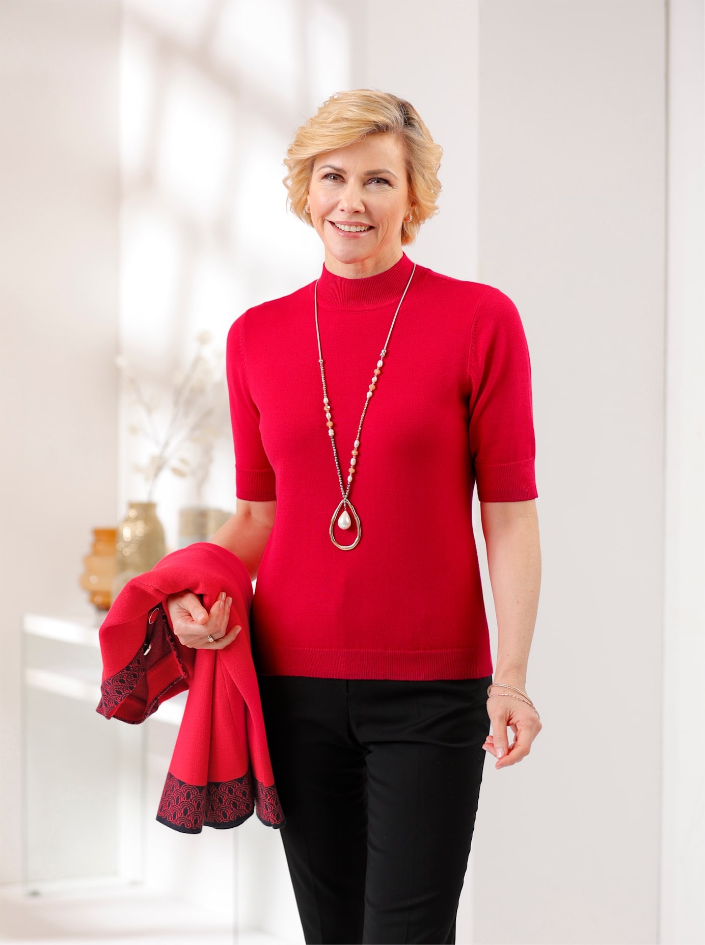 Classic Kurzarmpullover »Pullover«