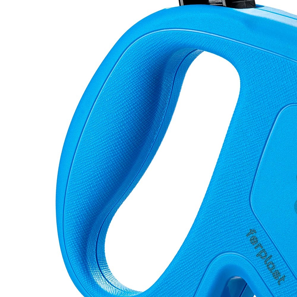 Laisse extensible pour grands chiens flippy one cord l , cordon rétractable 5 m, max 35 kg, bleu