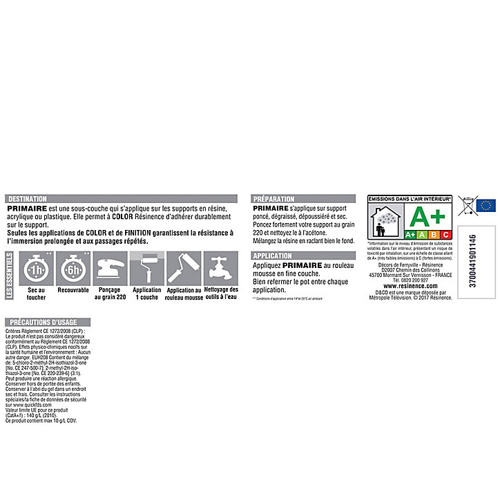 Primaire accrochage Résinence acrylique 300 ml