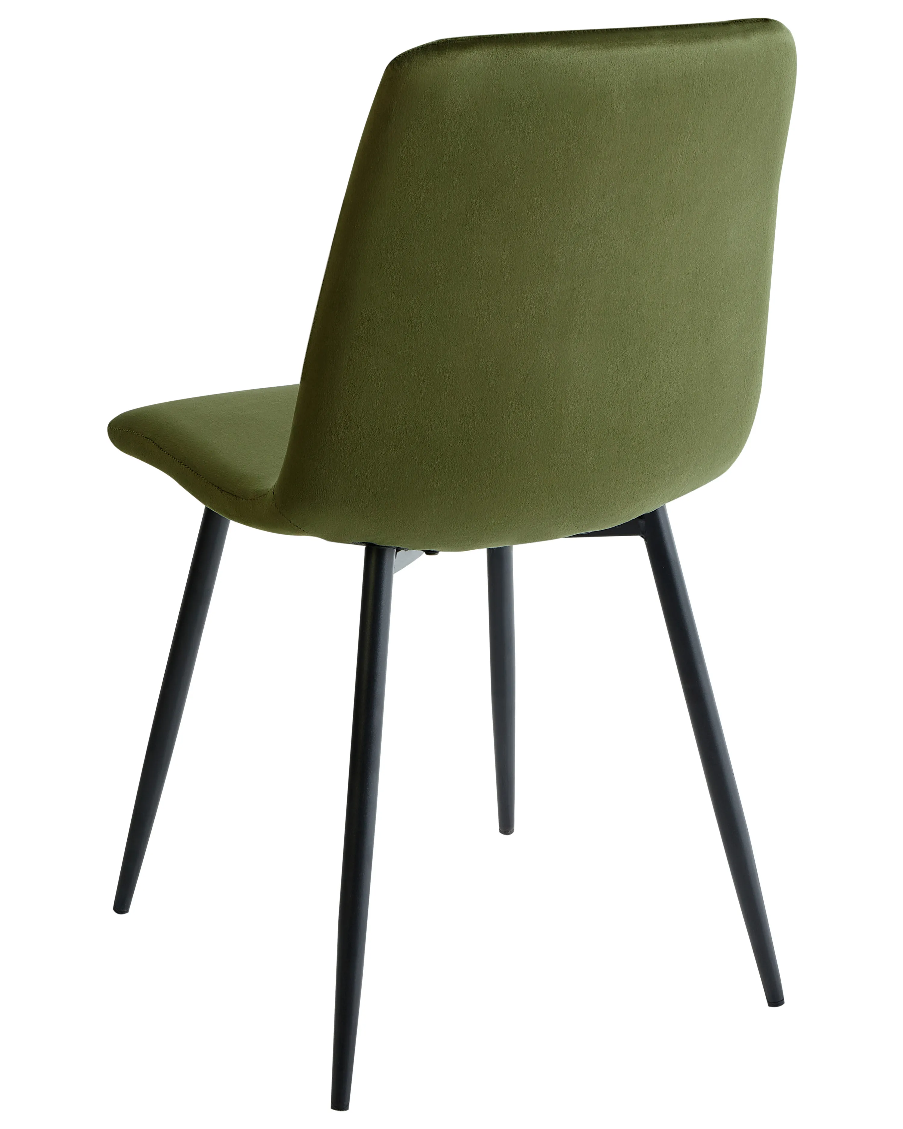 Set van 4 eetkamerstoelen HAVRE Fluweel Olijfgroen