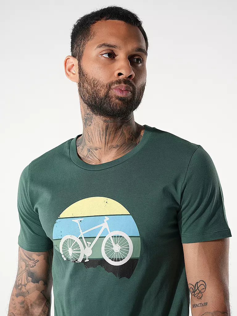 GREENBOMB T-Shirt GUIDE BIKE DOWNHILL grün