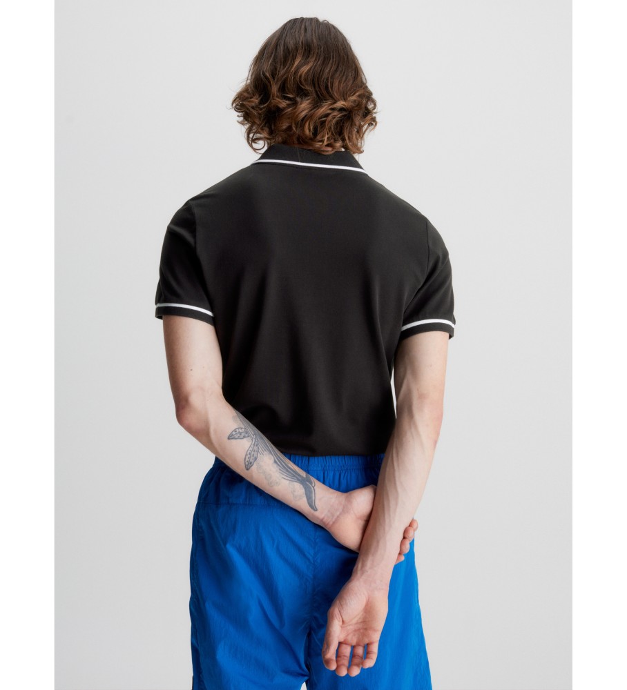 Polo Slim preta da Calvin Klein