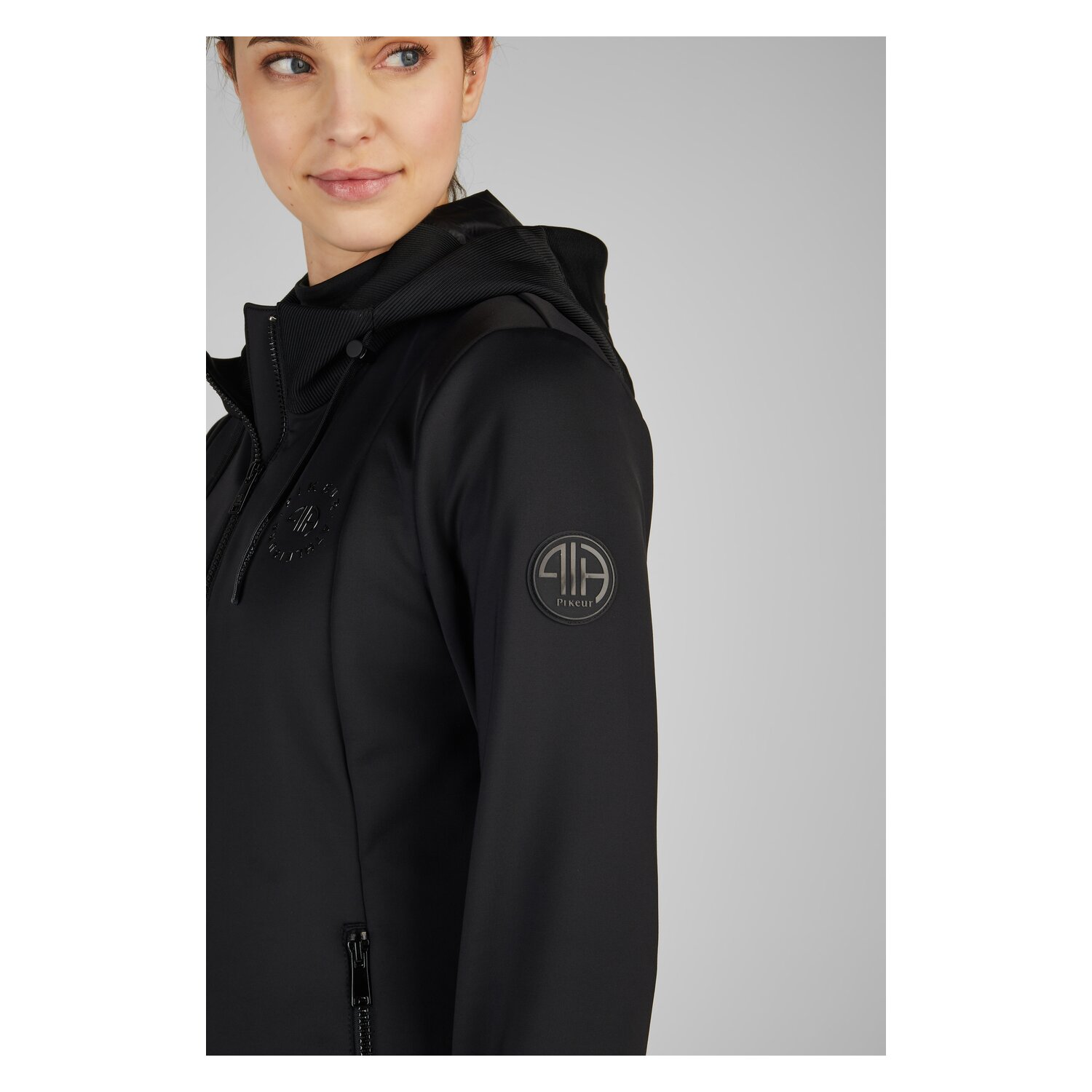 PIKEUR Athleisure Softshell-Materialmixjacke - black