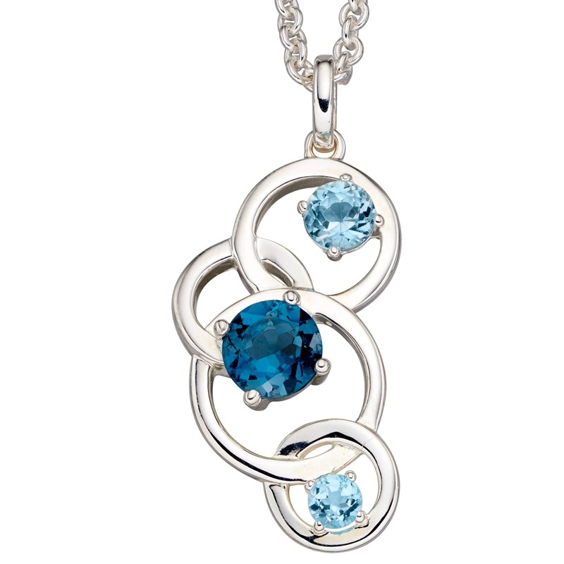 Collier cristal en argent 925/1000