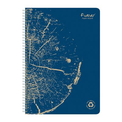 Clairefontaine Forever - Cahier à spirale A4 (21x29,7 cm) - 120 pages - petits carreaux (5x5 mm)