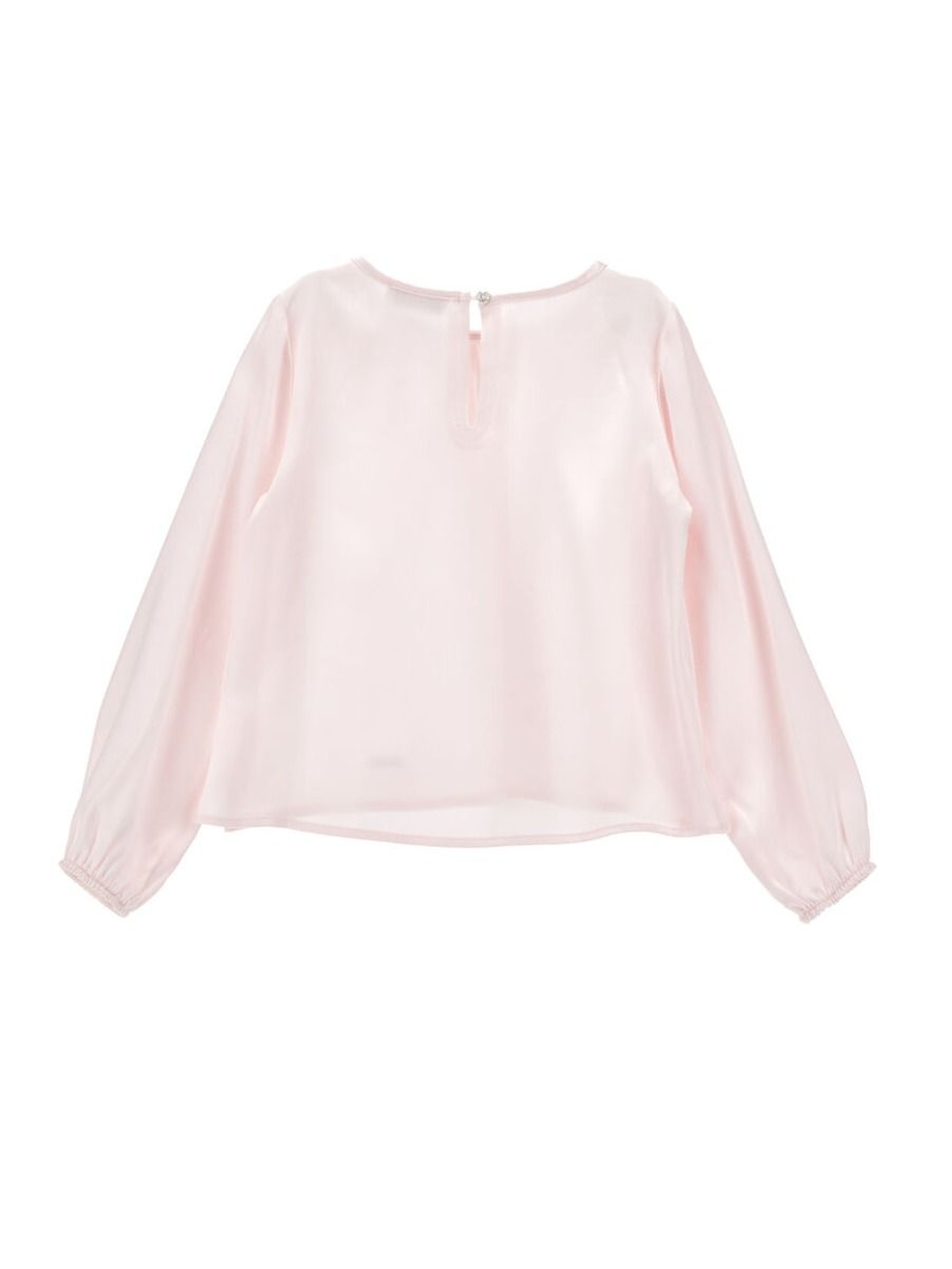 Monnalisa Satin Tunic with Slits