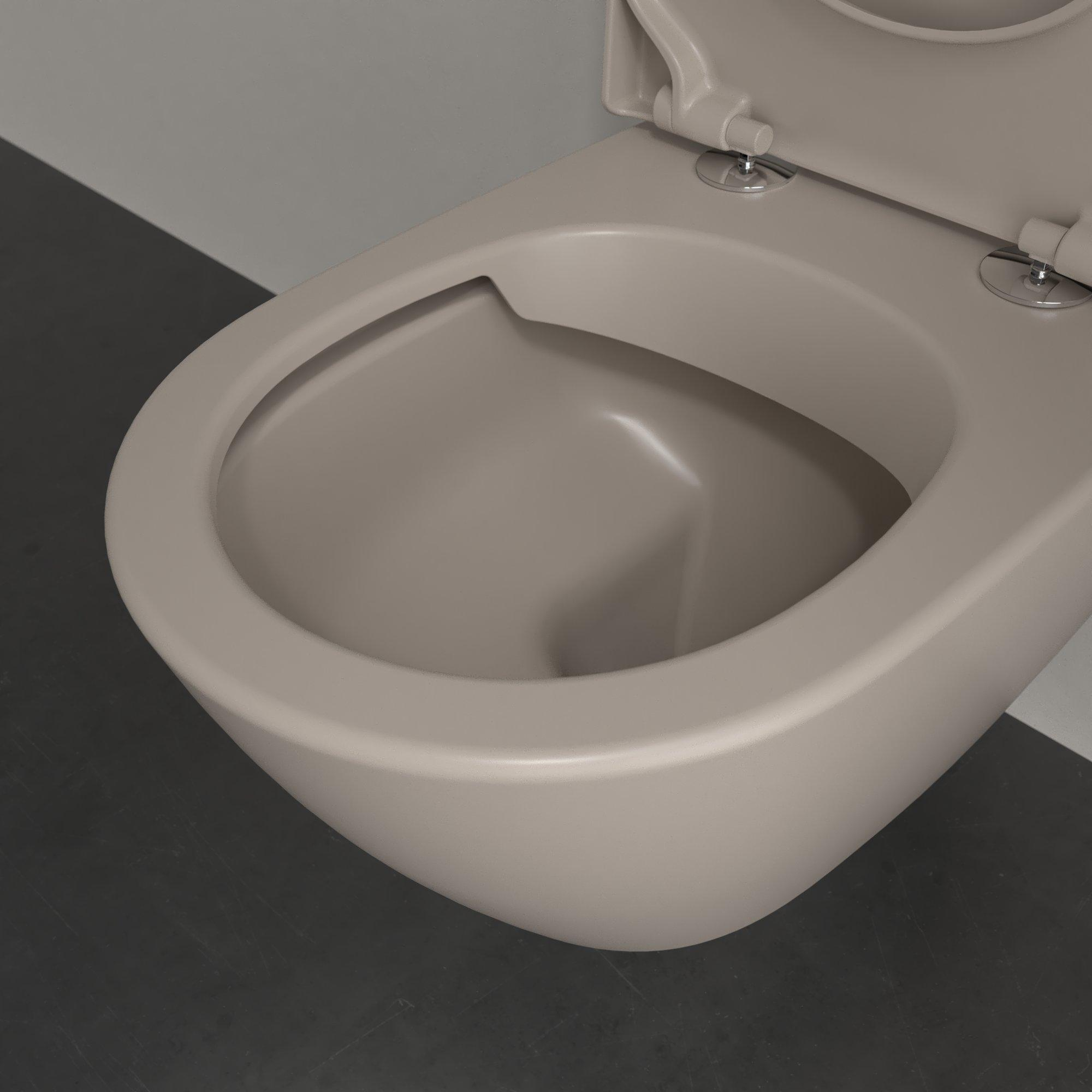 Villeroy & Boch Subway 2.0 randloos toilet CeramicPlus taupe