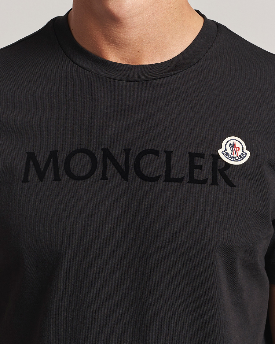 Moncler Lettering Logo T-Shirt Black