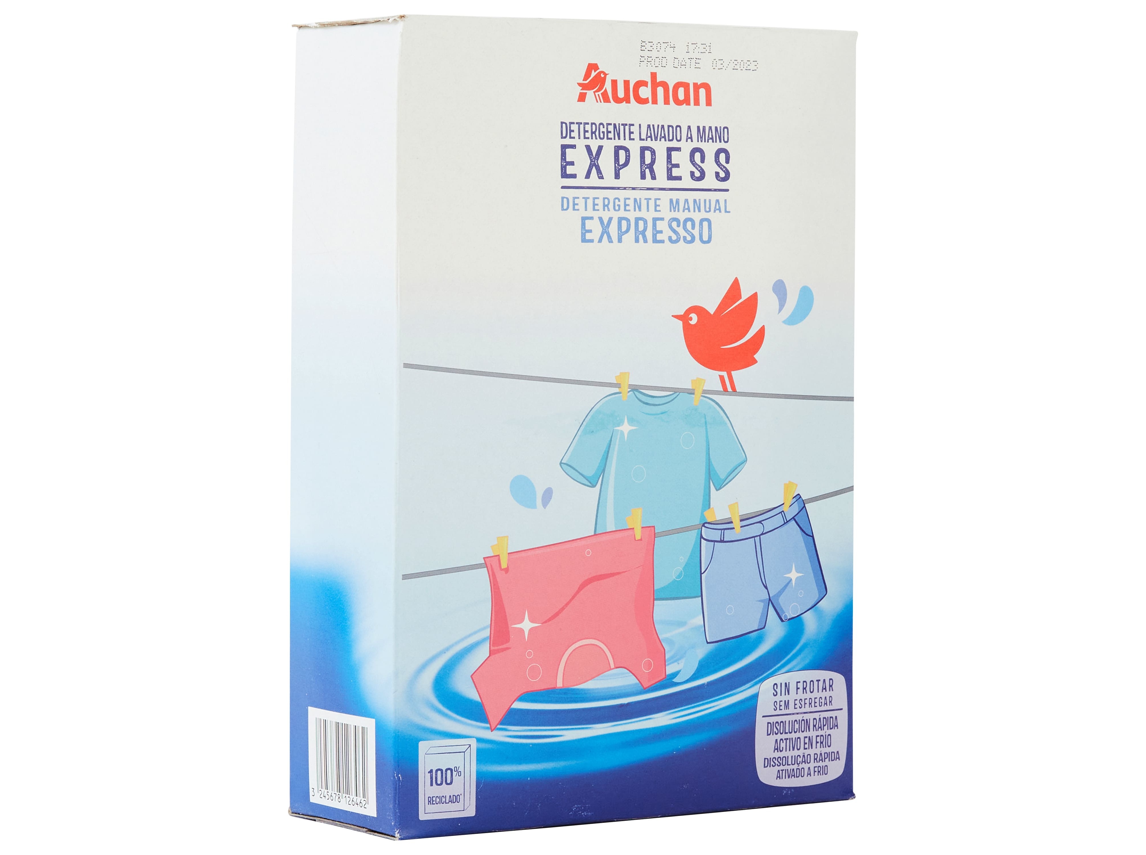 DETERGENTE ROUPA MANUAL AUCHAN PÓ CLÁSSICO 650 G