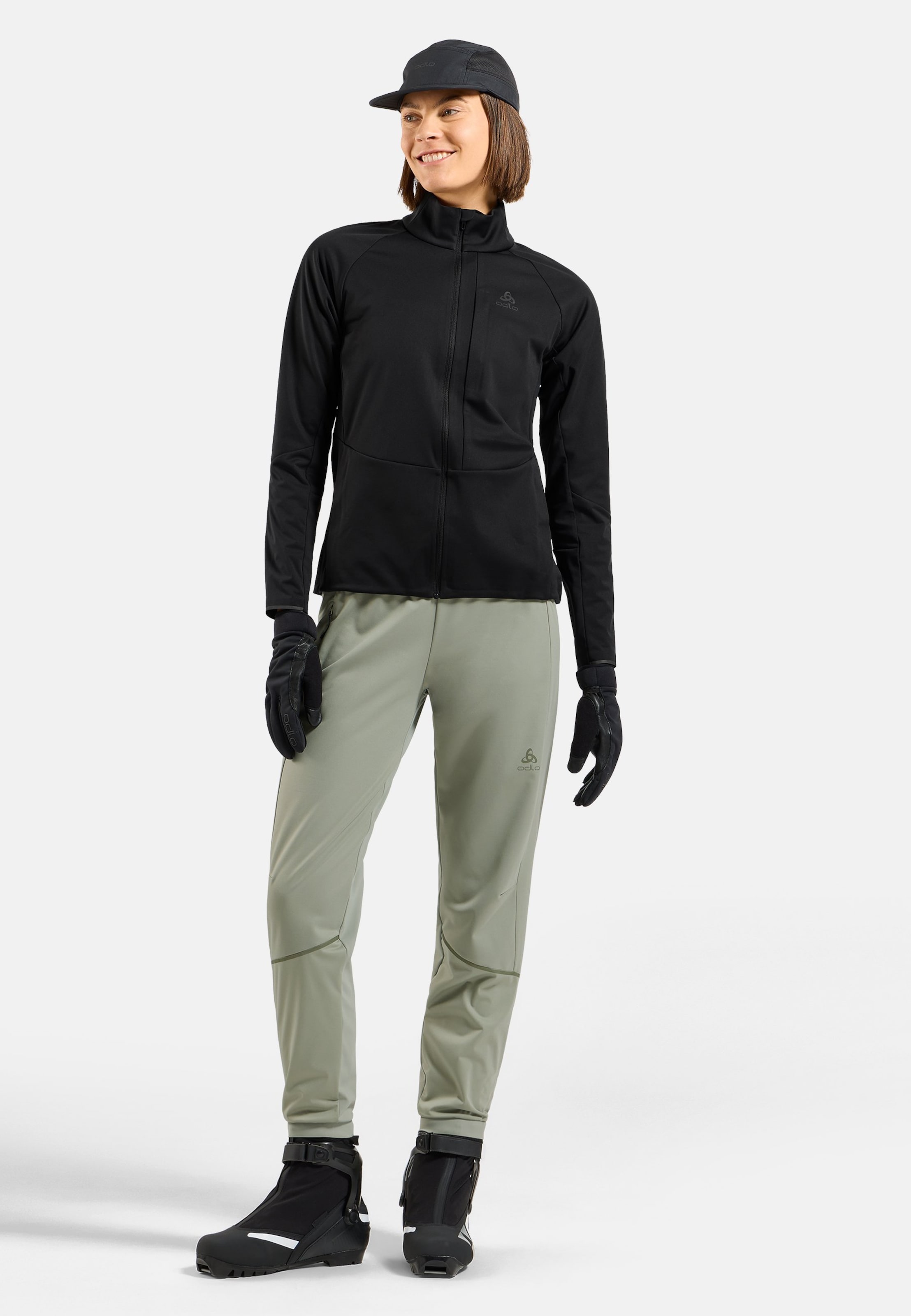 Winddichte Zeroweight Elite Langlaufjacke in black