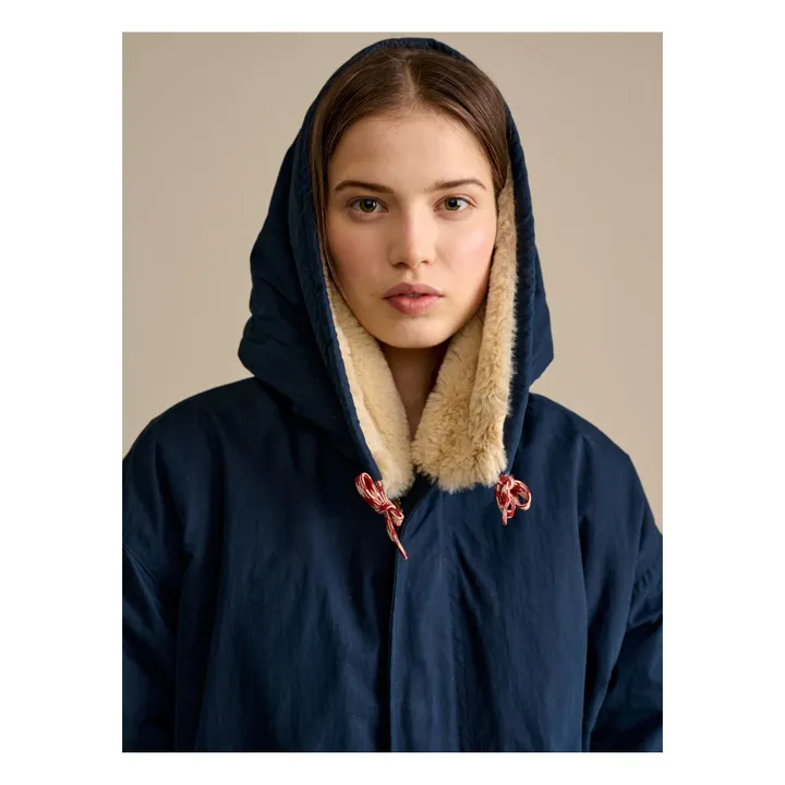 Bellerose Parka Fourrée Laos - Collection Femme  | Bleu marine