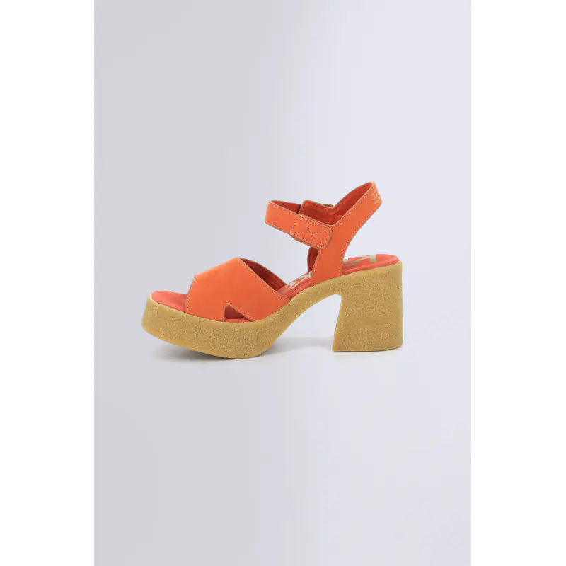 Kick constance Orange brique SANDALES Cuir Femme