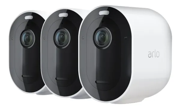 Arlo Pro 3 Wire-Free Security Camera System - Gateway   kamera(er) - trådløs (802.11b, 802.11g, 802.11n) - 3 kamera(er) - hvid