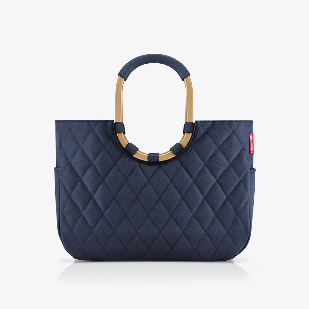 (25l) Loopshopper L Einkaufskorb Shopping Einkaufstasche (OR4111) - Rhombus Midnight Gold