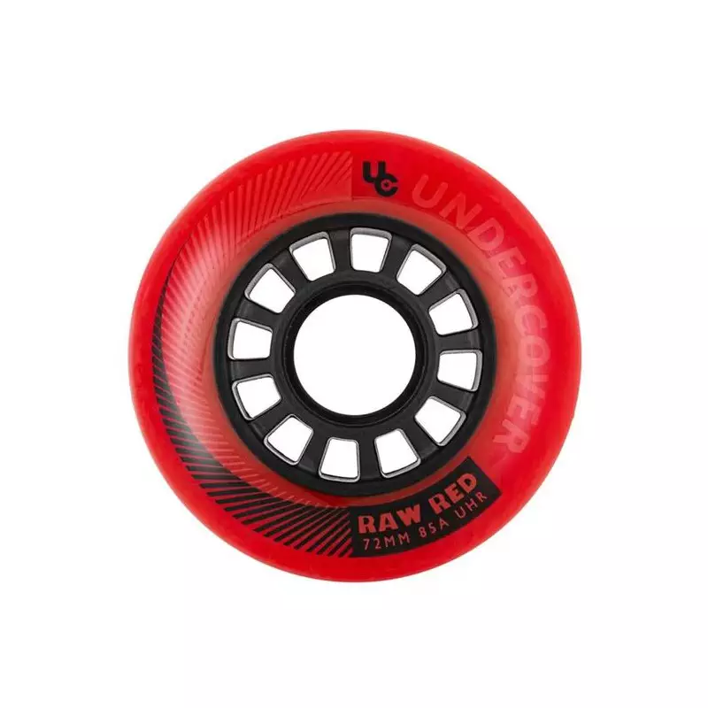 Roues roller UNDERCOVER Raw 72/85A Red (pack de 4)